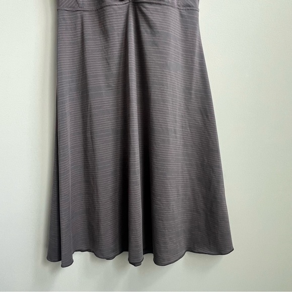 Prana Women's M Gray Pink Striped Dreaming Dress Athleisure Shelf Bra Strappy - Picture 7 of 11